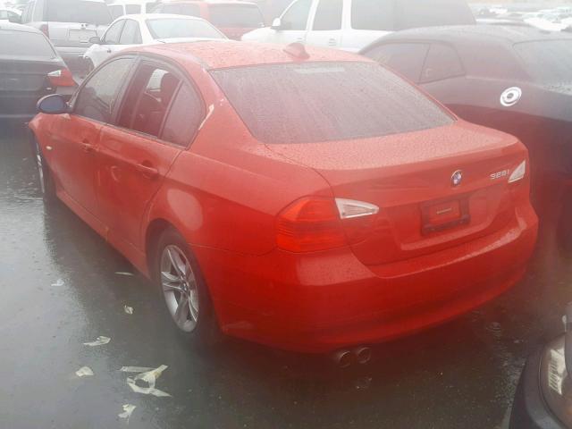 WBAVC53578FZ88014 - 2008 BMW 328 I SULE RED photo 3