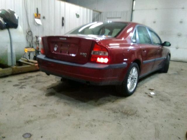 YV1TS90D7Y1067788 - 2000 VOLVO S80 T6 TUR RED photo 4