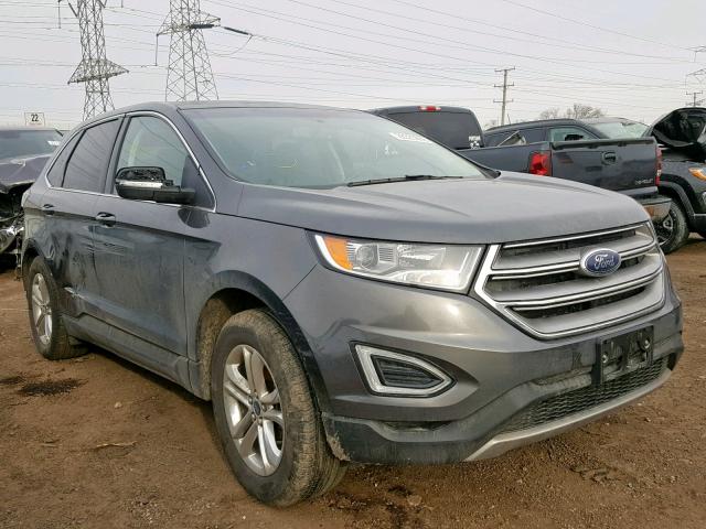 2FMPK3J9XGBC63852 - 2016 FORD EDGE SEL GRAY photo 1