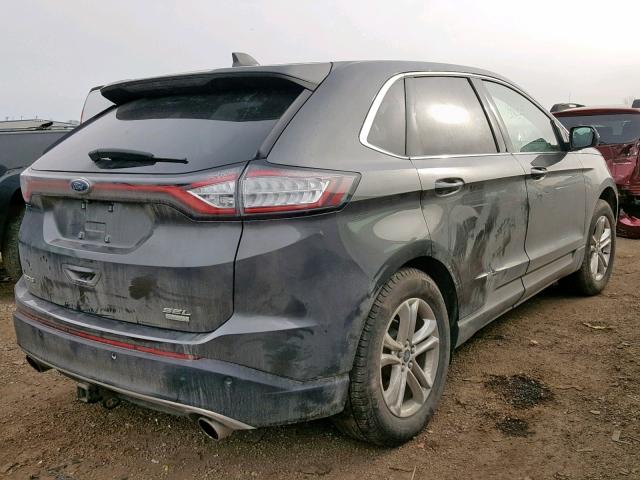 2FMPK3J9XGBC63852 - 2016 FORD EDGE SEL GRAY photo 4