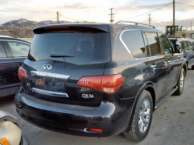 JN8AZ2NE9D9041789 - 2013 INFINITI QX56 BLACK photo 4