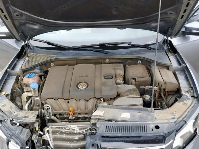 1VWAP7A36DC041655 - 2013 VOLKSWAGEN PASSAT S GRAY photo 7