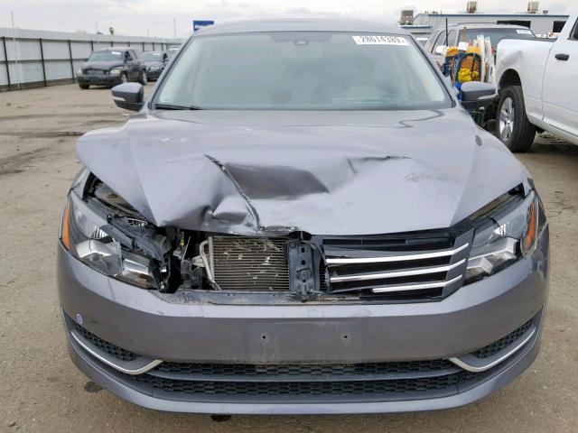 1VWAP7A36DC041655 - 2013 VOLKSWAGEN PASSAT S GRAY photo 9