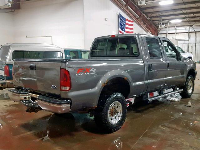 1FTSW31S44EA76564 - 2004 FORD F350 SRW S GRAY photo 4