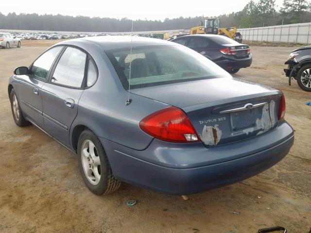 1FAFP55U0YG238714 - 2000 FORD TAURUS SES BLUE photo 3