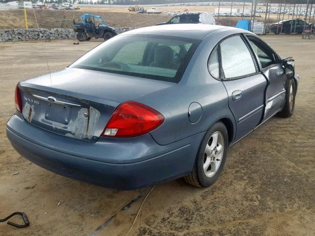 1FAFP55U0YG238714 - 2000 FORD TAURUS SES BLUE photo 4