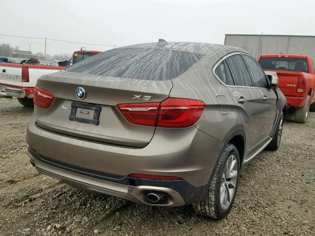 5UXKU2C31H0U29138 - 2017 BMW X6 XDRIVE3 BEIGE photo 4