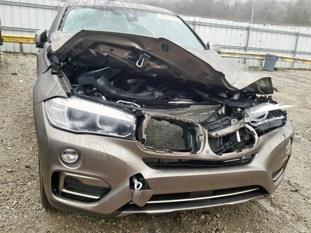 5UXKU2C31H0U29138 - 2017 BMW X6 XDRIVE3 BEIGE photo 9
