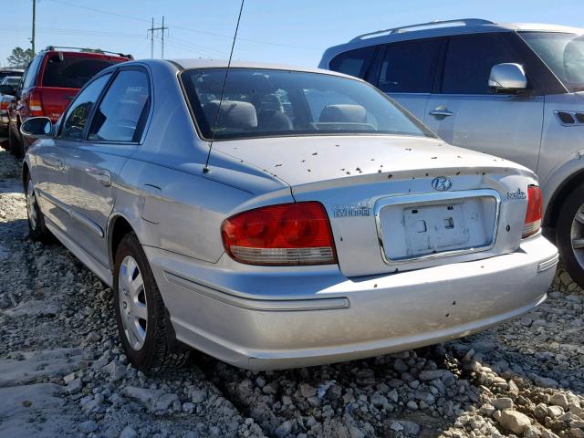 KMHWF25S12A575537 - 2002 HYUNDAI SONATA GL SILVER photo 3