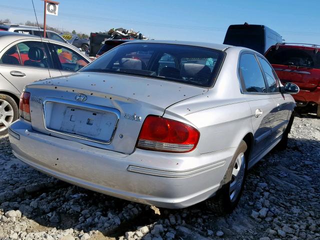 KMHWF25S12A575537 - 2002 HYUNDAI SONATA GL SILVER photo 4