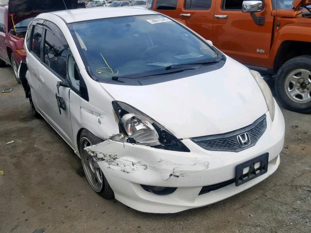 JHMGE8H44AC016741 - 2010 HONDA FIT SPORT WHITE photo 1