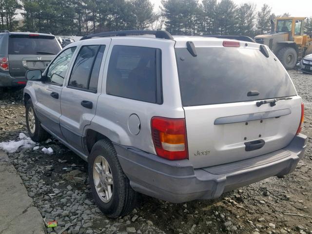 1J4GX48S24C385485 - 2004 JEEP GRAND CHER SILVER photo 3