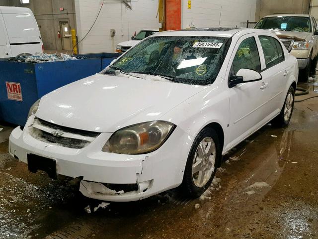 1G1AL58F087231056 - 2008 CHEVROLET COBALT LT WHITE photo 2