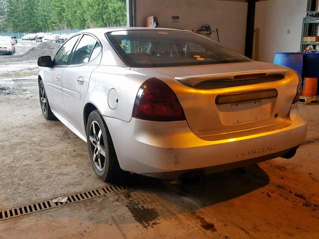 2G2WR524041121526 - 2004 PONTIAC GRAND PRIX SILVER photo 3