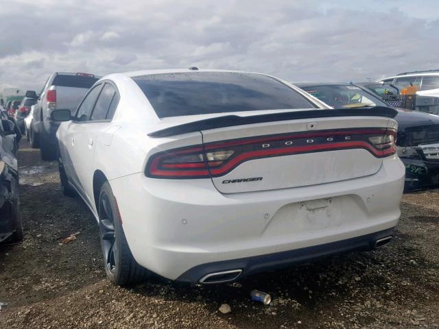 2C3CDXBG8JH272933 - 2018 DODGE CHARGER SX WHITE photo 3