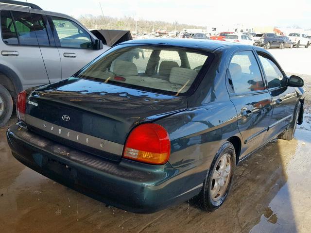 KMHWF25S71A485419 - 2001 HYUNDAI SONATA GL GREEN photo 4