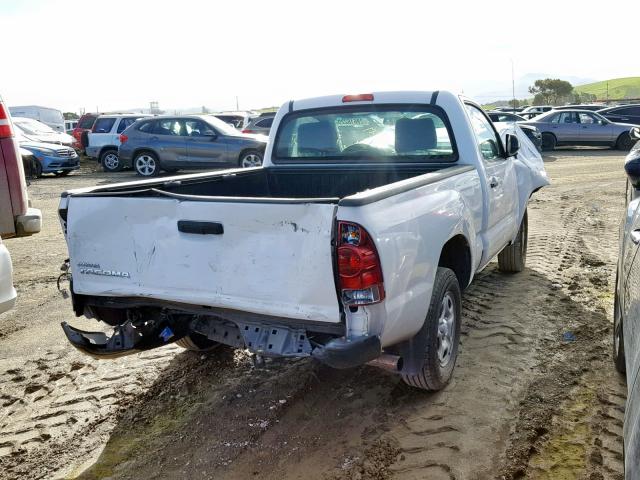 5TFNX4CNXEX032114 - 2014 TOYOTA TACOMA WHITE photo 4