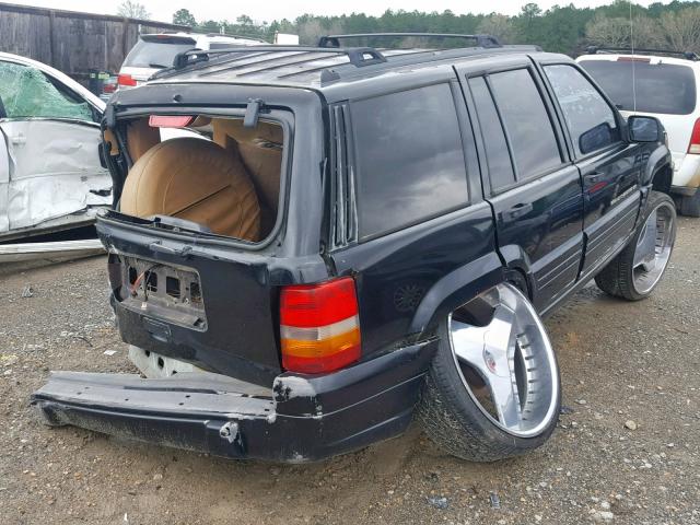 1J4FX48S5WC205365 - 1998 JEEP GRAND CHER BLACK photo 4