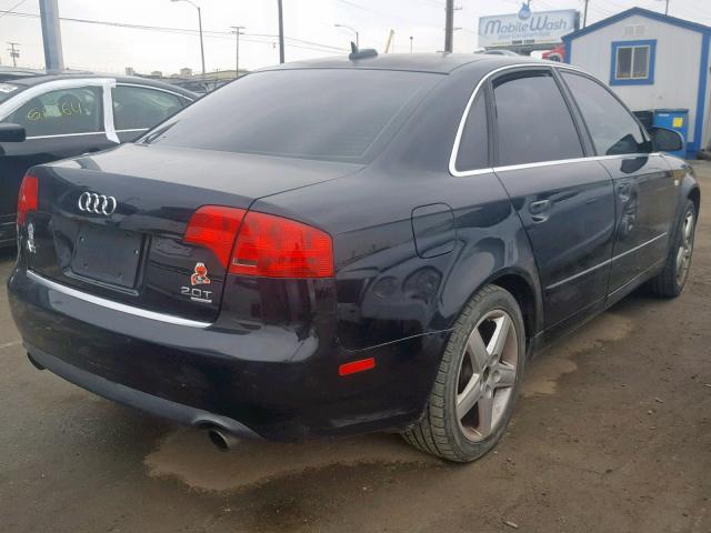 WAUDF78E55A565321 - 2005 AUDI A4 2.0T QU BLACK photo 4