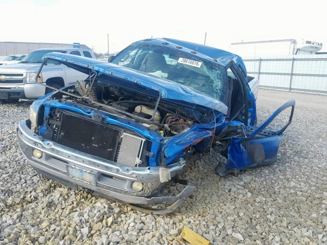 3B7KF23651G197795 - 2001 DODGE RAM 2500 BLUE photo 2