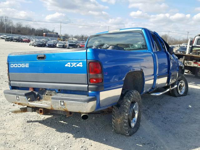 3B7KF23651G197795 - 2001 DODGE RAM 2500 BLUE photo 4