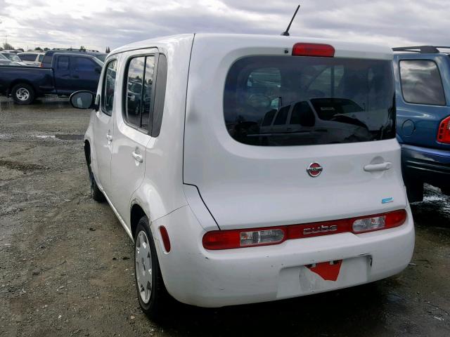 JN8AZ2KRXDT300817 - 2013 NISSAN CUBE S WHITE photo 3