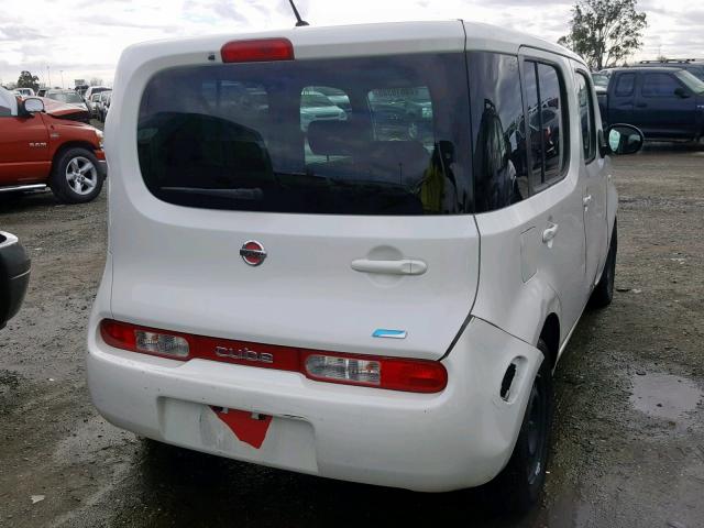 JN8AZ2KRXDT300817 - 2013 NISSAN CUBE S WHITE photo 4