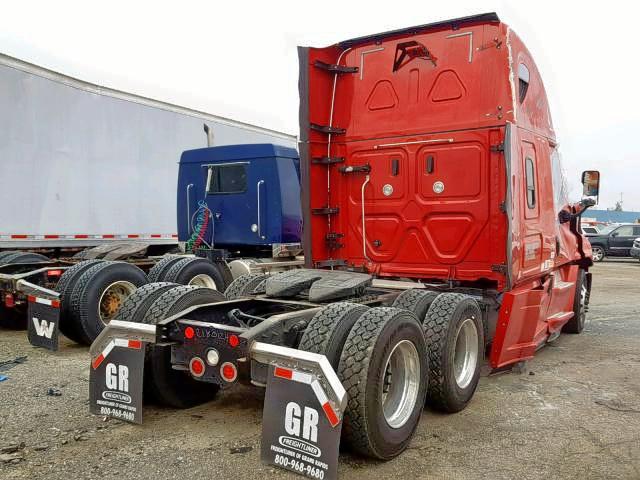 3AKJGLDR2GSGP4976 - 2016 FREIGHTLINER CASCADIA 1 RED photo 4