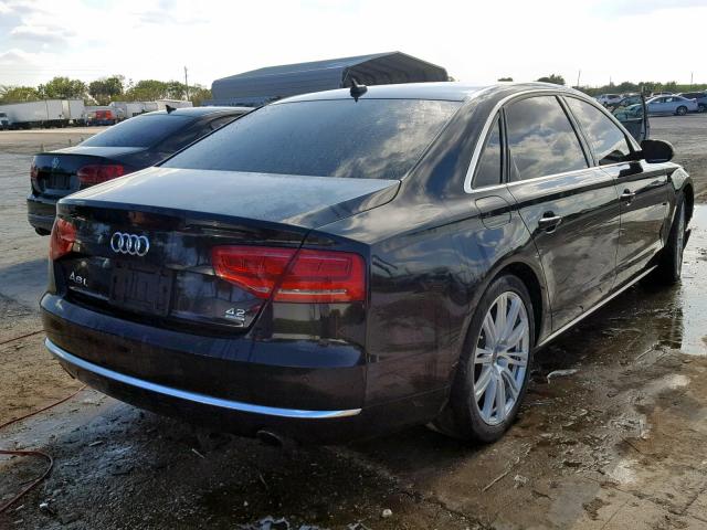 WAURVAFD8BN018466 - 2011 AUDI A8 L QUATT BLACK photo 4