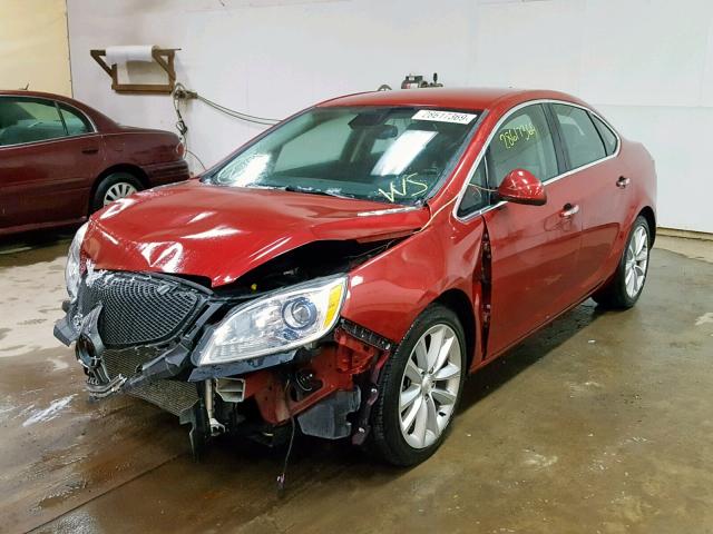 1G4PP5SK1D4101273 - 2013 BUICK VERANO RED photo 2