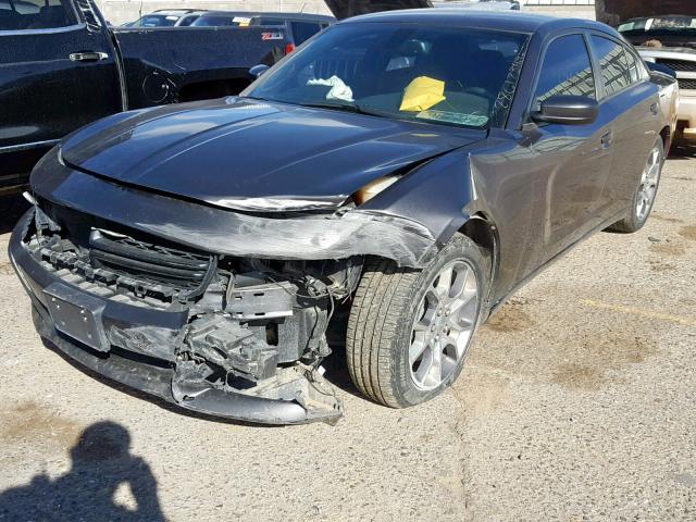 2C3CDXJG0GH259913 - 2016 DODGE CHARGER SX GRAY photo 2