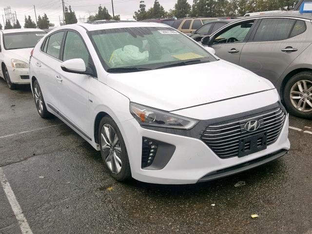 KMHC05LCXJU098850 - 2018 HYUNDAI IONIQ LIMI WHITE photo 1