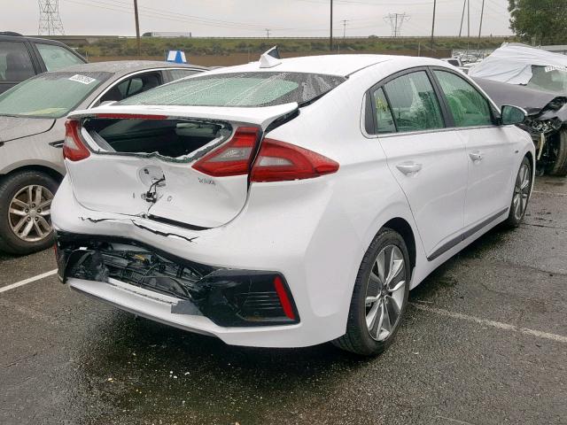 KMHC05LCXJU098850 - 2018 HYUNDAI IONIQ LIMI WHITE photo 4