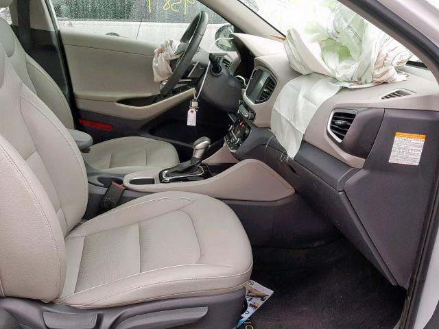 KMHC05LCXJU098850 - 2018 HYUNDAI IONIQ LIMI WHITE photo 5