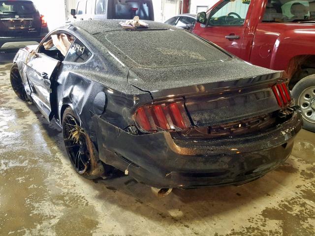 1FA6P8CF5H5212899 - 2017 FORD MUSTANG GT BLACK photo 3