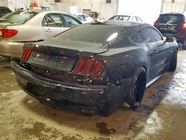 1FA6P8CF5H5212899 - 2017 FORD MUSTANG GT BLACK photo 4