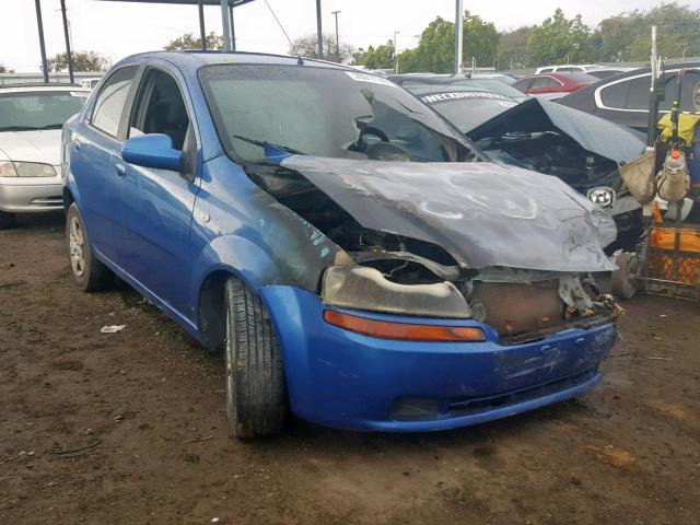 KL1TD56616B526491 - 2006 CHEVROLET AVEO BASE Mavi foto 1