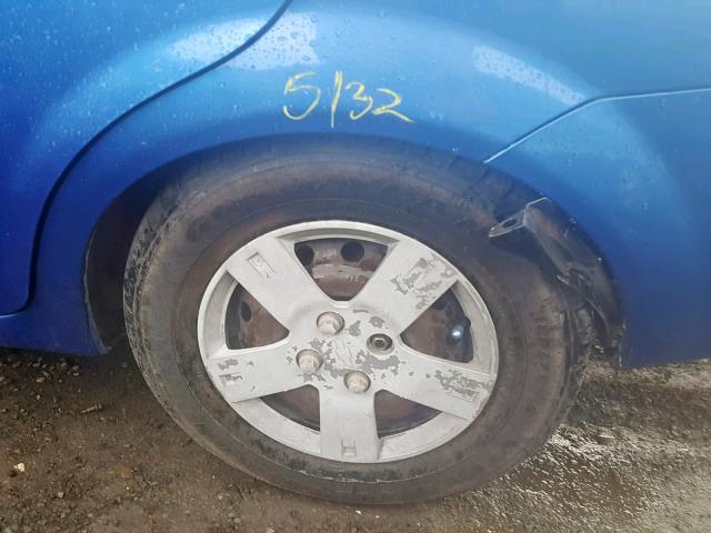 KL1TD56616B526491 - 2006 CHEVROLET AVEO BASE Mavi foto 10