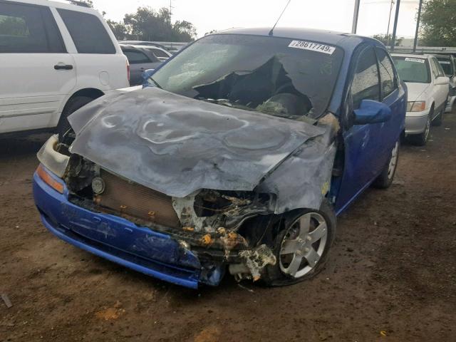 KL1TD56616B526491 - 2006 CHEVROLET AVEO BASE Mavi foto 2