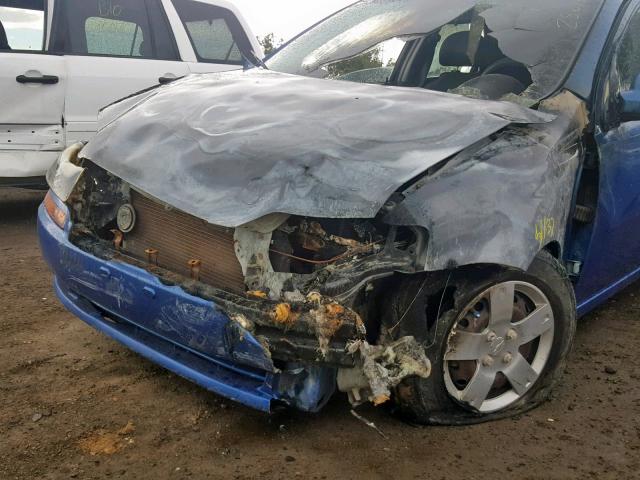 KL1TD56616B526491 - 2006 CHEVROLET AVEO BASE Mavi foto 9