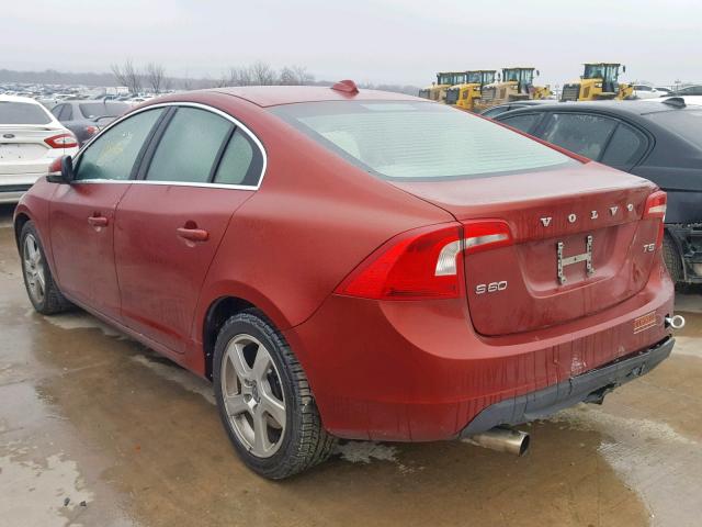 YV1622FSXC2116253 - 2012 VOLVO S60 T5 RED photo 3