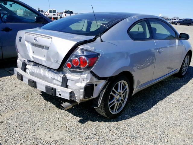 JTKDE3B70A0321884 - 2010 TOYOTA SCION SILVER photo 4