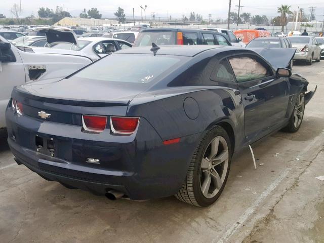 2G1FA1E37D9134167 - 2013 CHEVROLET CAMARO LS BLUE photo 4