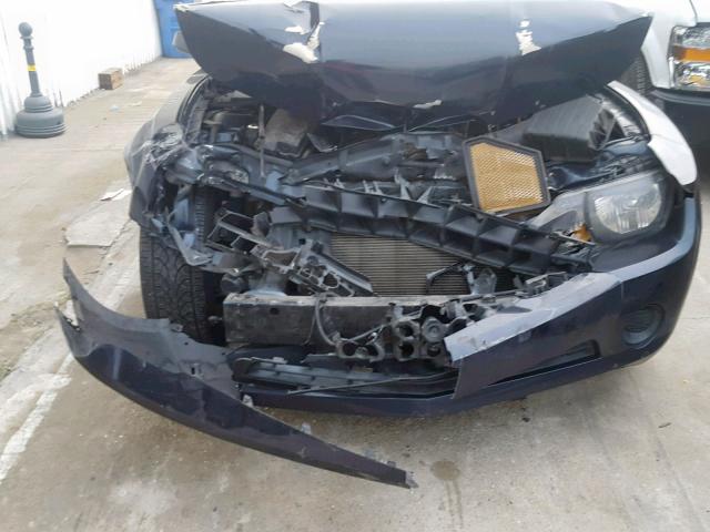 2G1FA1E37D9134167 - 2013 CHEVROLET CAMARO LS BLUE photo 9