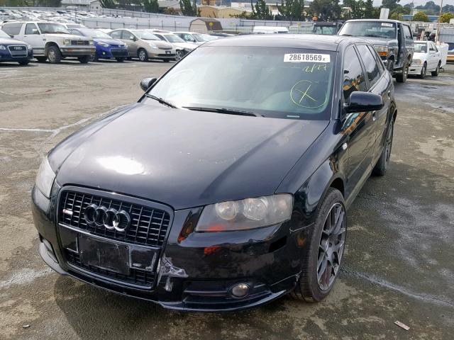 WAUHF78P08A073996 - 2008 AUDI A3 2.0 BLACK photo 2