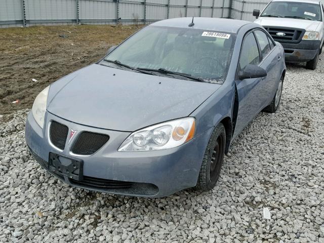 1G2ZF57B984149459 - 2008 PONTIAC G6 VALUE L BLUE photo 2