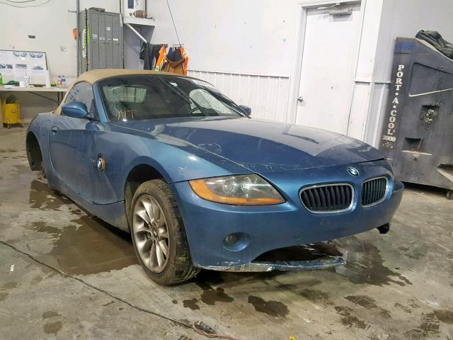 4USBT33473LS41521 - 2003 BMW Z4 2.5 BLUE photo 1