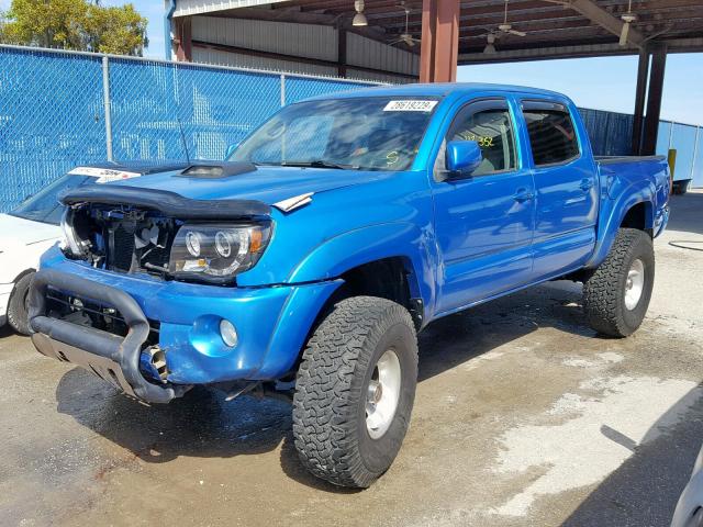 5TELU42NX6Z317651 - 2006 TOYOTA TACOMA DOU ლურჯი ფოტო 2