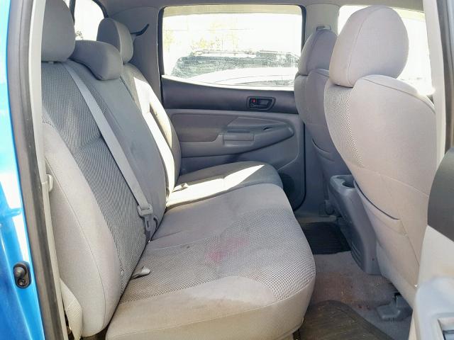 5TELU42NX6Z317651 - 2006 TOYOTA TACOMA DOU ლურჯი ფოტო 6