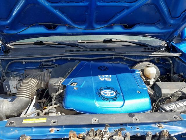 5TELU42NX6Z317651 - 2006 TOYOTA TACOMA DOU ლურჯი ფოტო 7